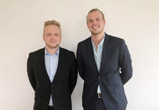 Niklas och Olof startade eget företag under studierna